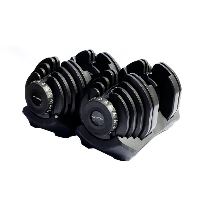 Vortex Strength Adjustable Dumbbells 10-90 lbs (PAIR)