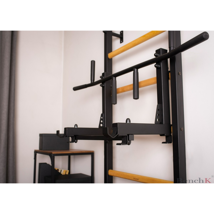 BenchK 232 Wall Bars Swedish Ladder with Pull Up and Dip Bars