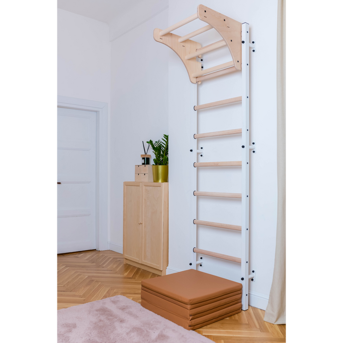 BenchK 711 Wall Bars Swedish Ladder with Wooden Pull Up bar