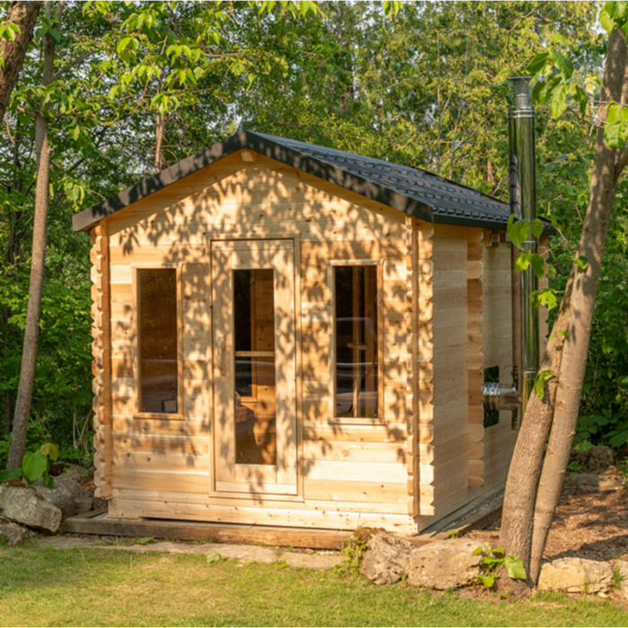 Dundalk Leisurecraft Canadian Timber Georgian Cabin Sauna with Changeroom CTC88CW