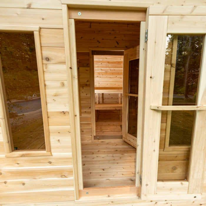 Dundalk Leisurecraft Canadian Timber Georgian Cabin Sauna with Changeroom CTC88CW