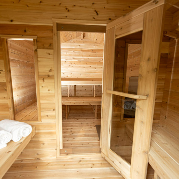 Dundalk Leisurecraft Canadian Timber Georgian Cabin Sauna with Changeroom CTC88CW