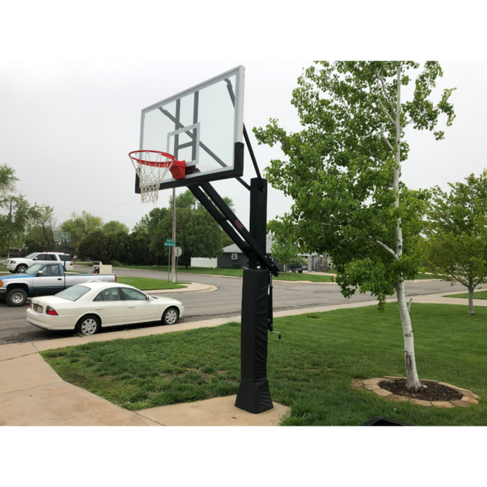 First Team Stainless Olympian In-Ground Adjustable Basketball Hoop