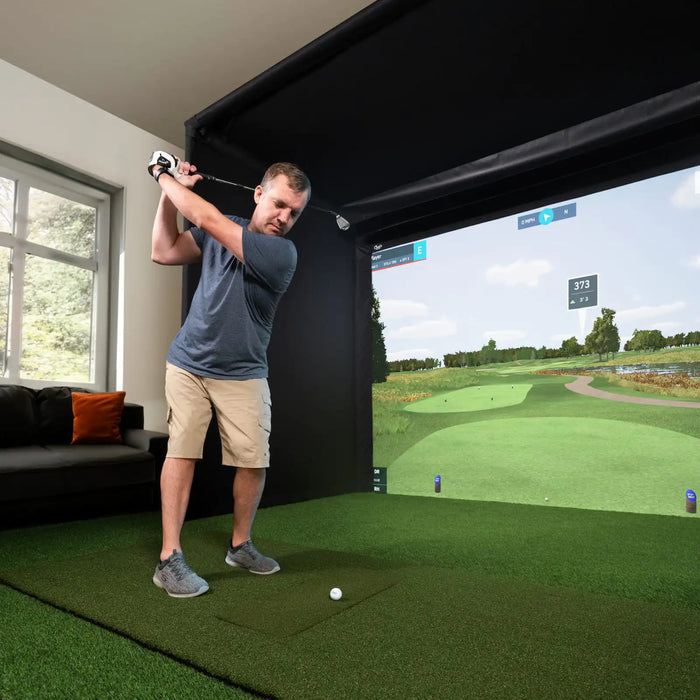 Carls Place Pro Golf Simulator Enclosure Kit with Impact Screen