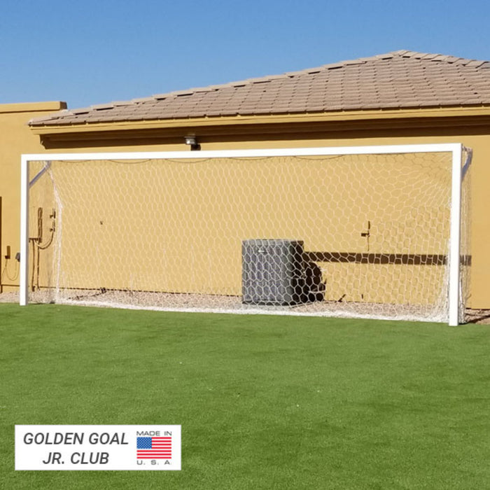 First Team Golden Goal 44 Square Aluminum Fixed Soccer Goal (Pair)