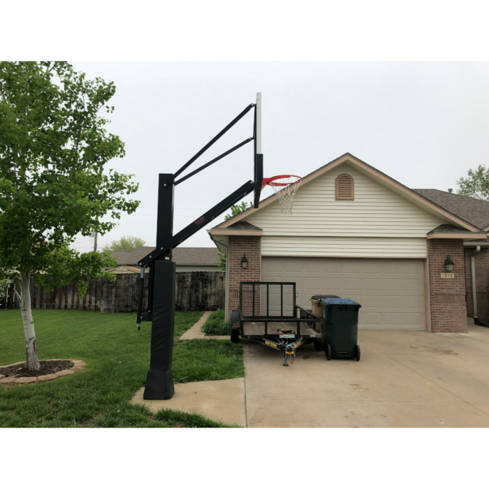 First Team Stainless Olympian In-Ground Adjustable Basketball Hoop